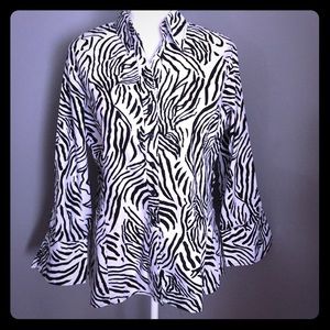 HARVE BERNARD 3/4 SLEEVE BLOUSE